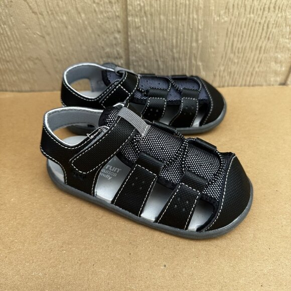 See Kai Run Basics Spencer Fisherman Sandals Closed-Toe Water-Friendly Size 11 - Picture 1 of 8
